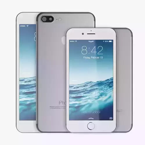 Apple iPhone 7 vs 7Plus 3D model