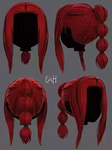 3D Hair style for girl V47