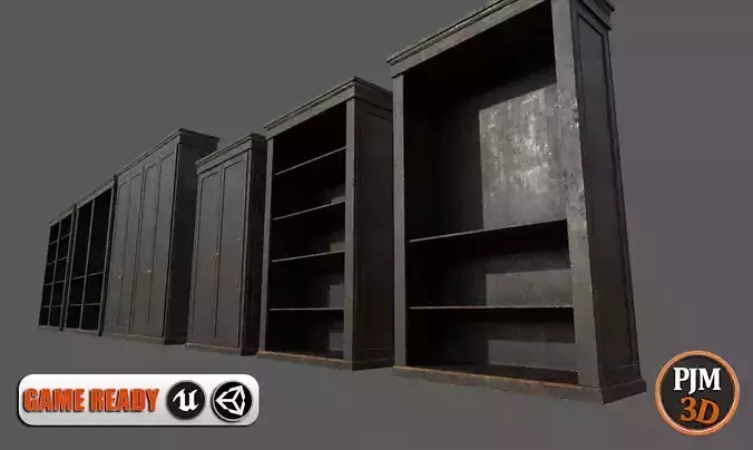OldCupboard Pack01A Low-poly 3D model