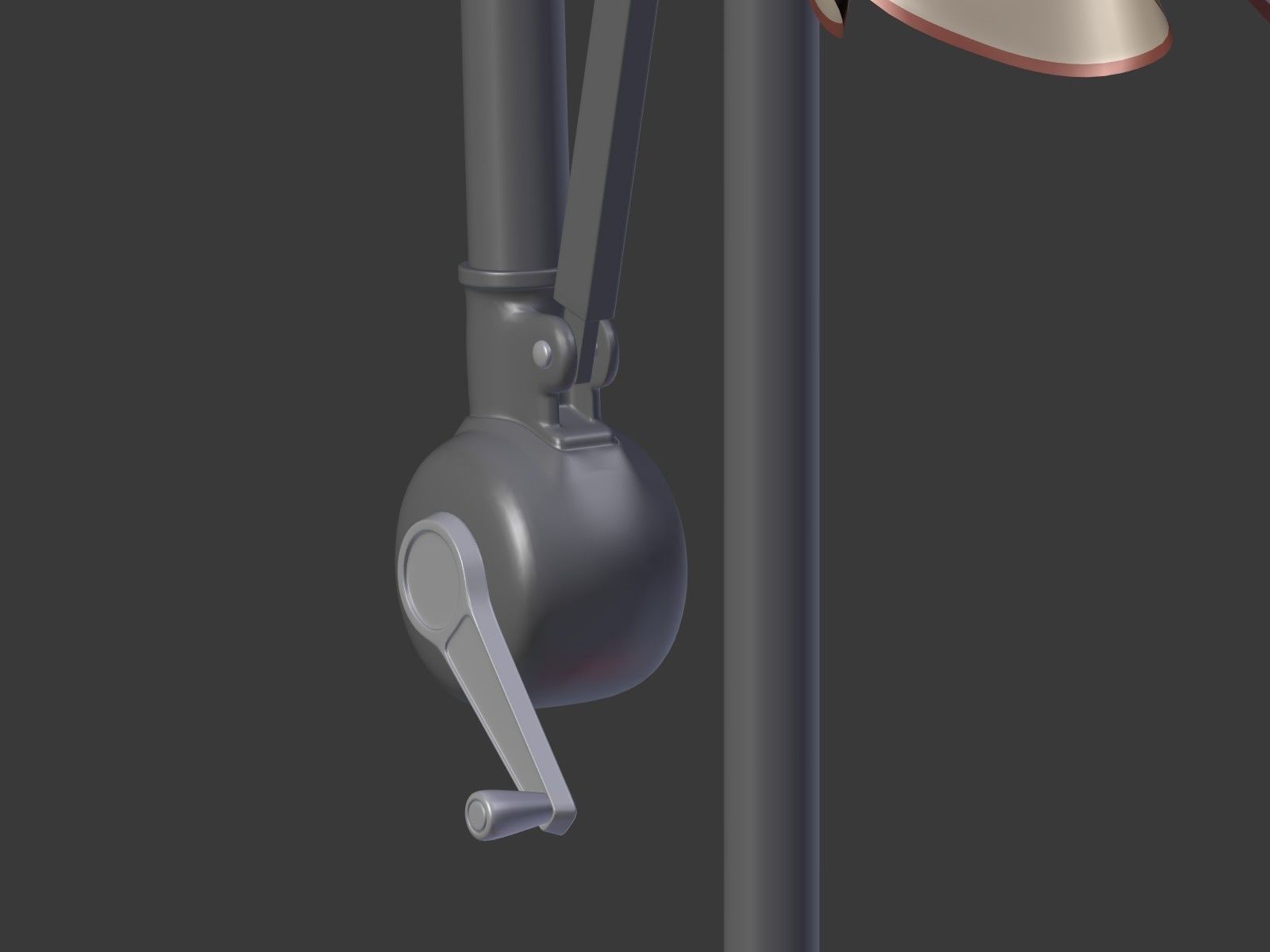 Umbrella Deck Parasol 2 Low-poly 3D model_22