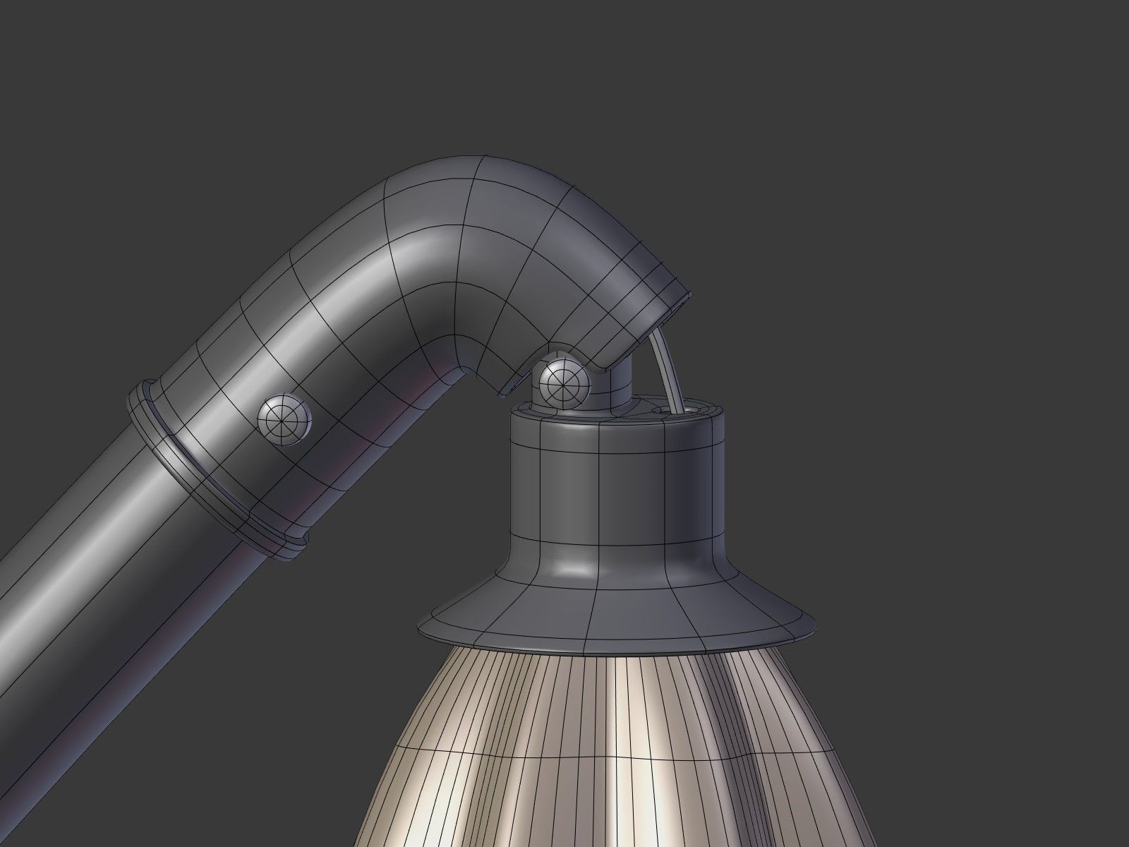 Umbrella Deck Parasol 2 Low-poly 3D model_29