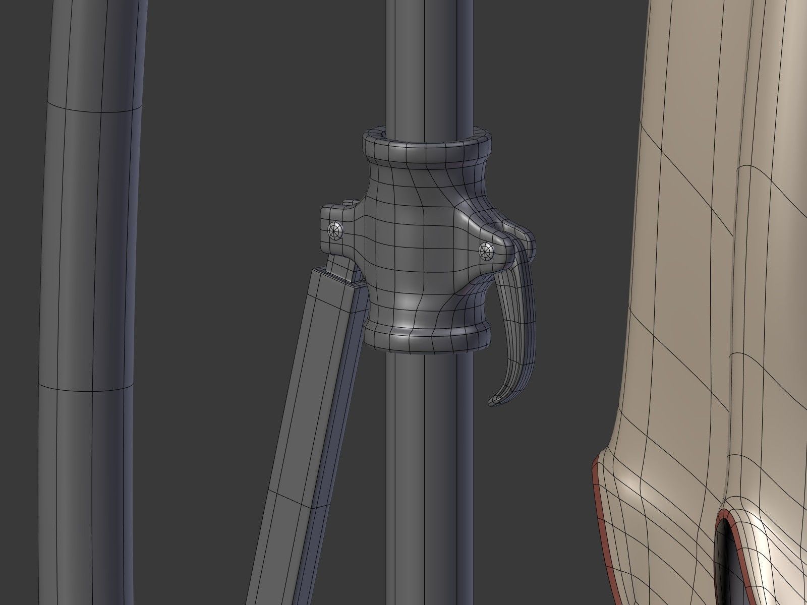 Umbrella Deck Parasol 2 Low-poly 3D model_25