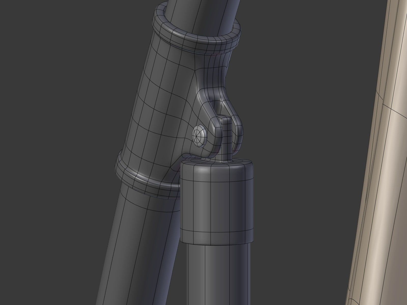 Umbrella Deck Parasol 2 Low-poly 3D model_27