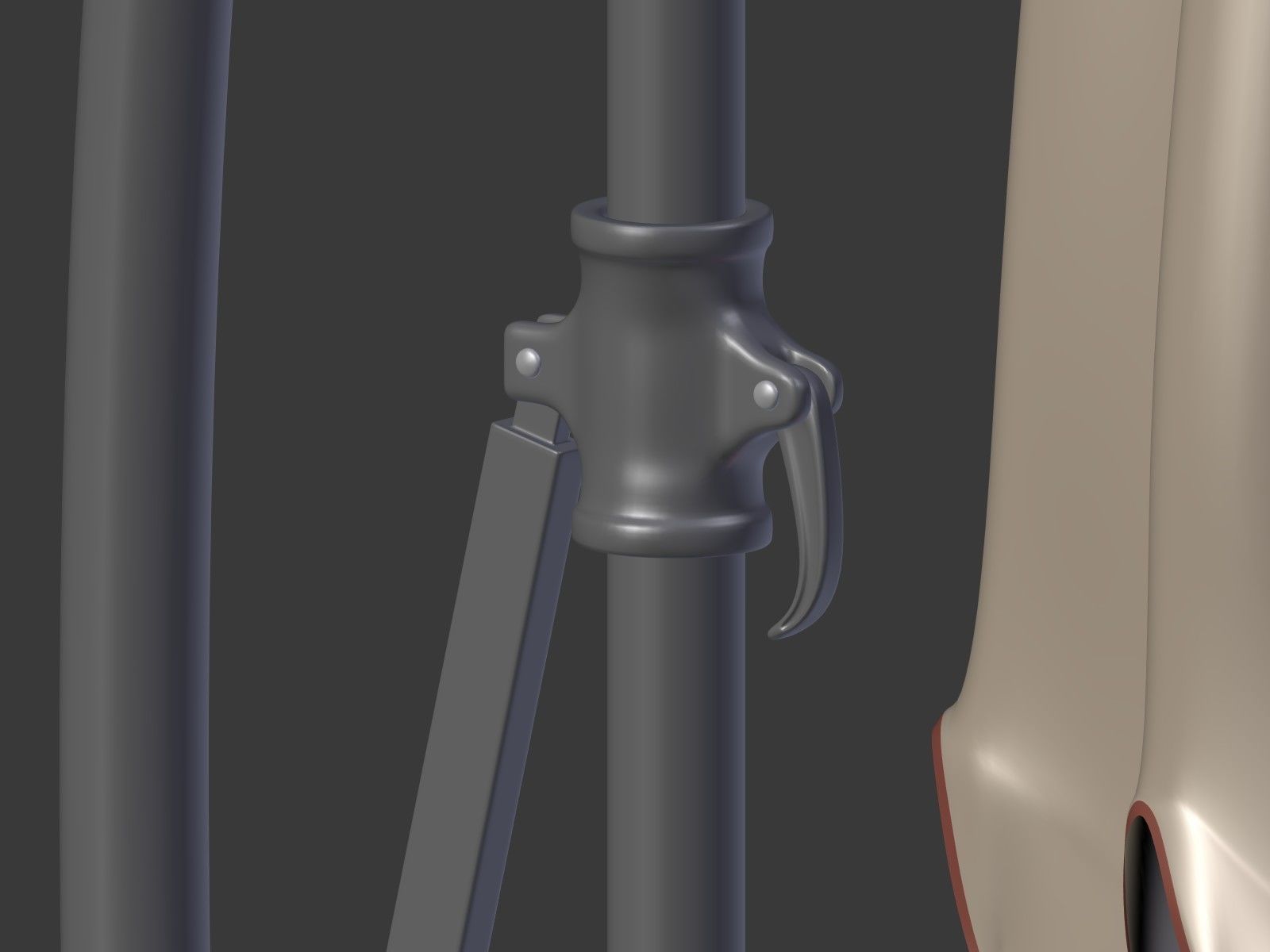 Umbrella Deck Parasol 2 Low-poly 3D model_24