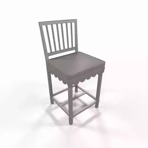 White wooden chair
