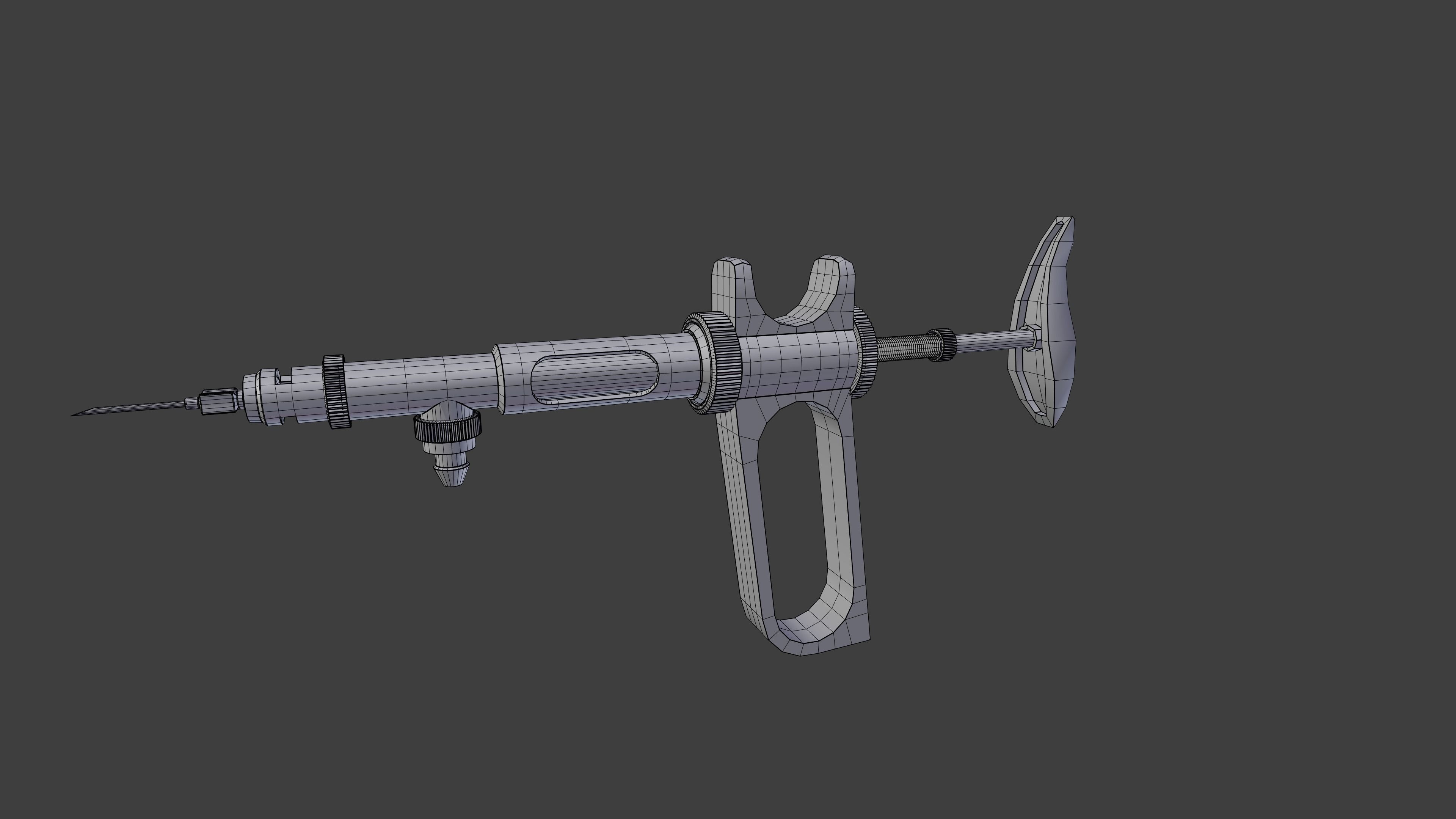 Poultry Vaccine Syringe 3D model_5