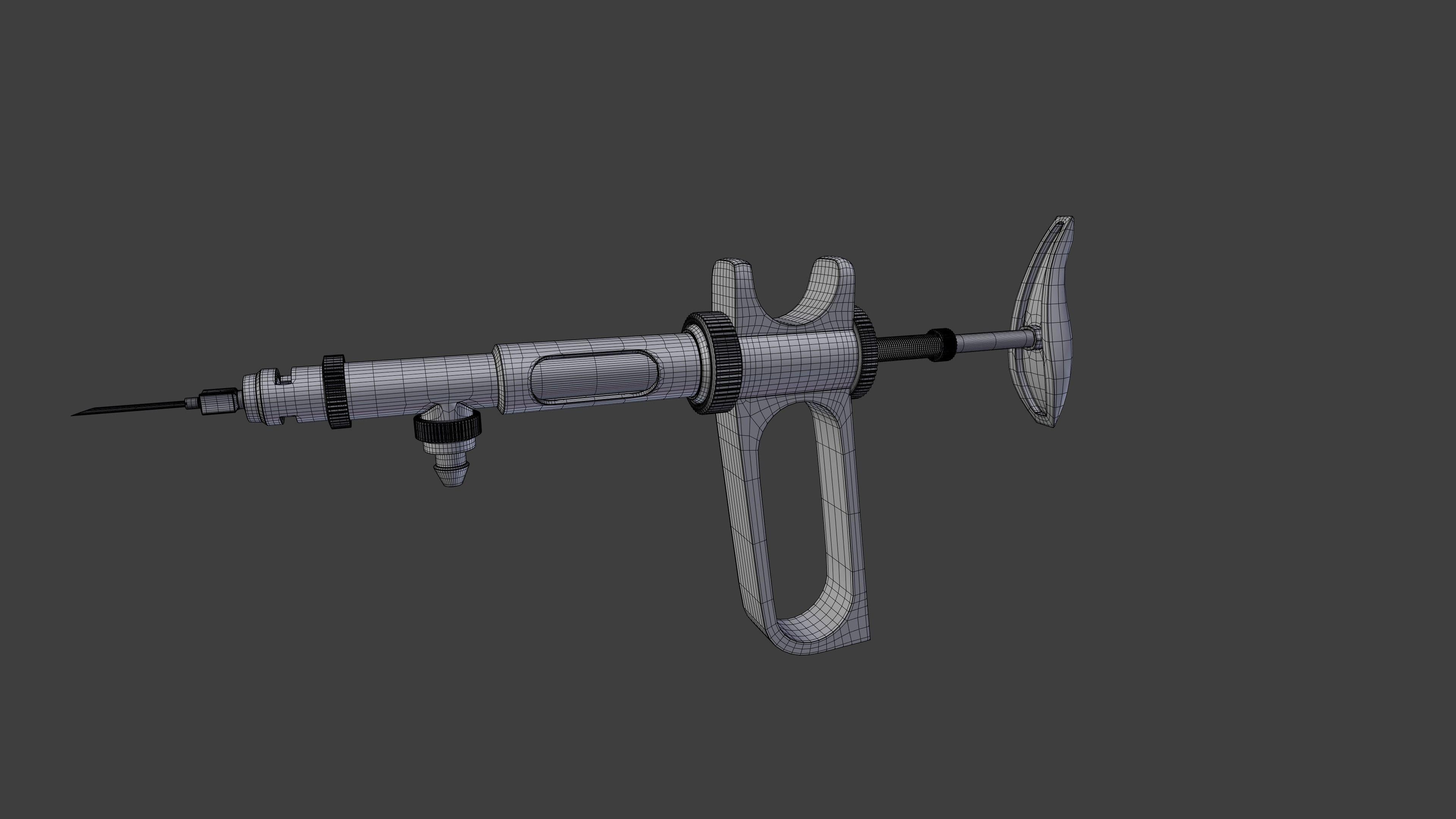 Poultry Vaccine Syringe 3D model_4