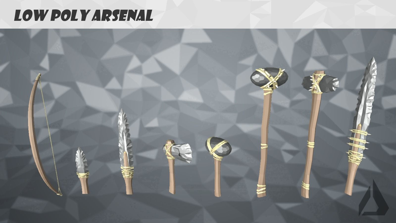Low Poly Arsenal - Stone Low-poly 3D model_4