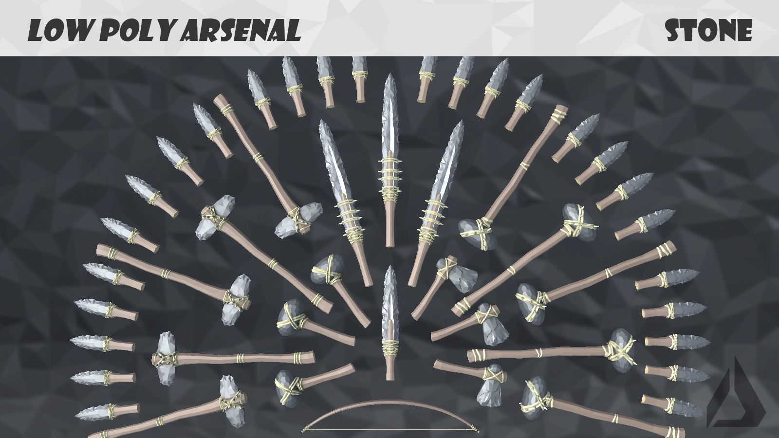 Low Poly Arsenal - Stone Low-poly 3D model_2