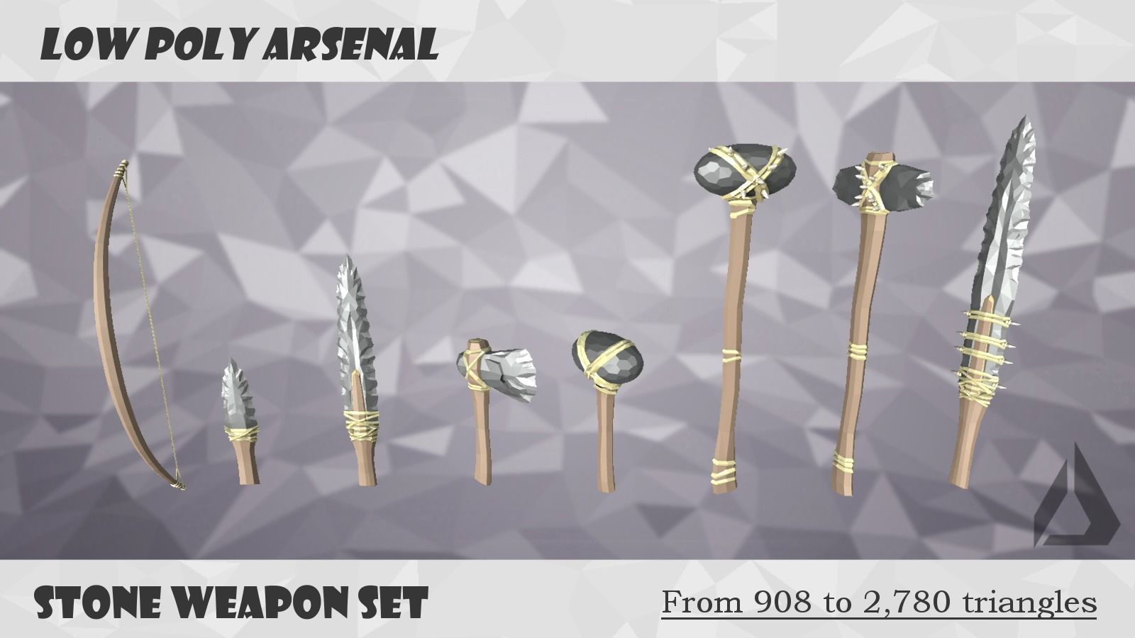 Low Poly Arsenal - Stone Low-poly 3D model_3