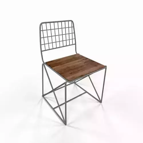 Metal kitchen chair