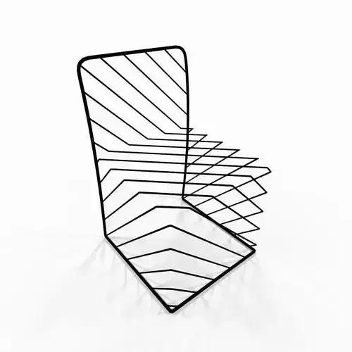 Metal designer chair