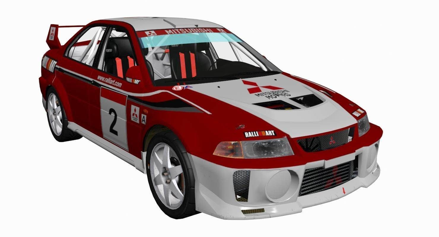 Mitsubishi EVO V 3D model_39
