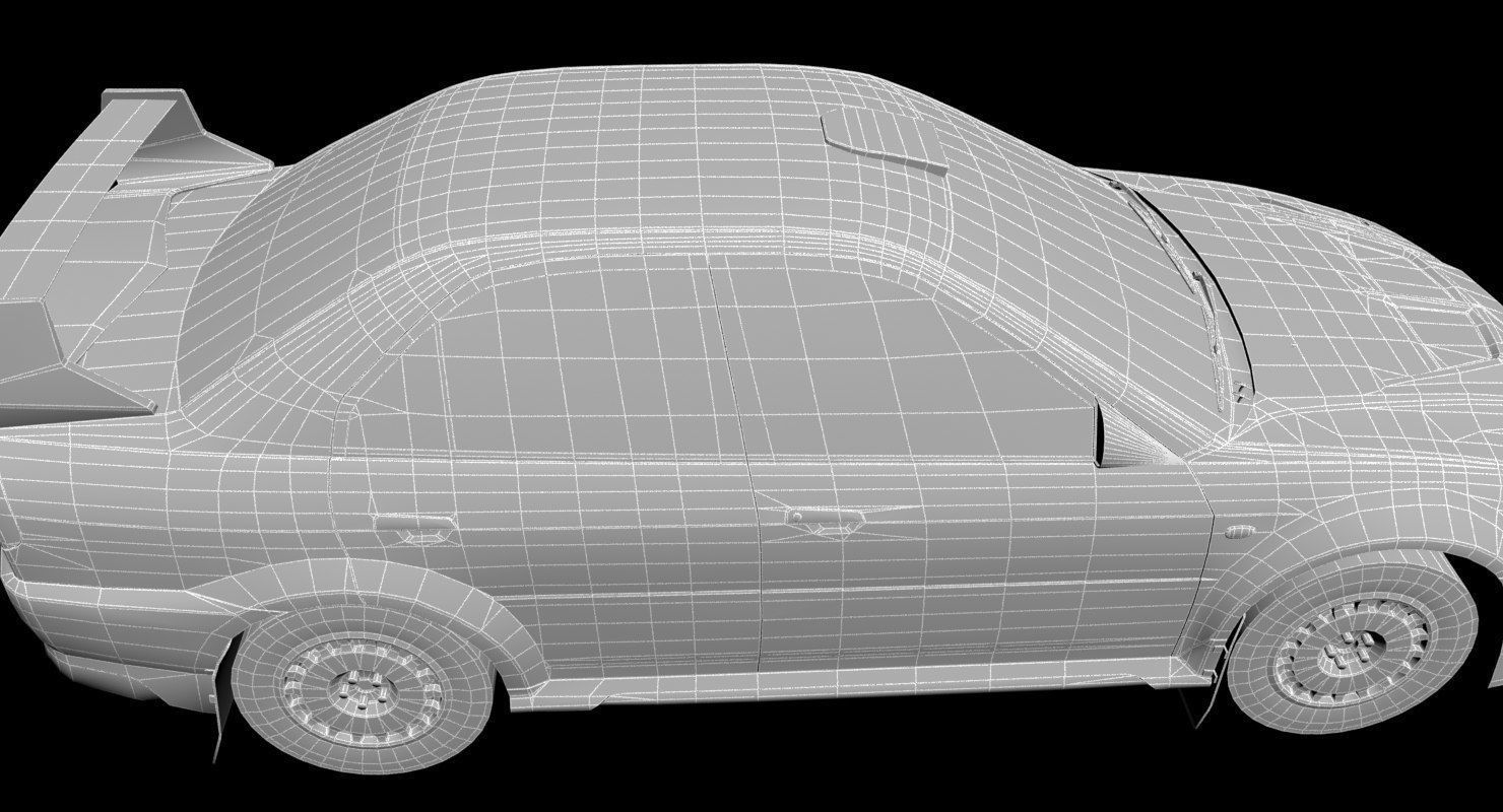 Mitsubishi EVO V 3D model_41