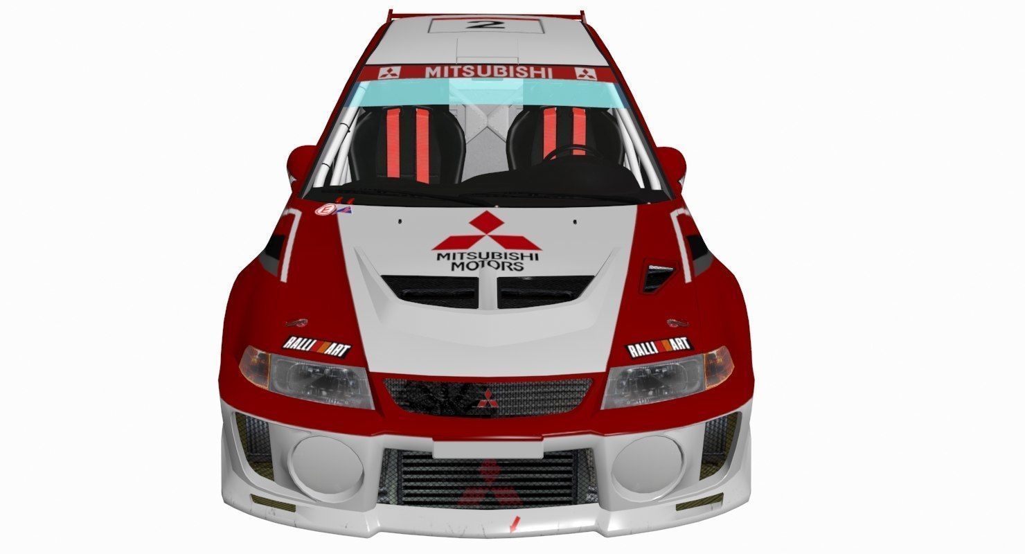 Mitsubishi EVO V 3D model_10