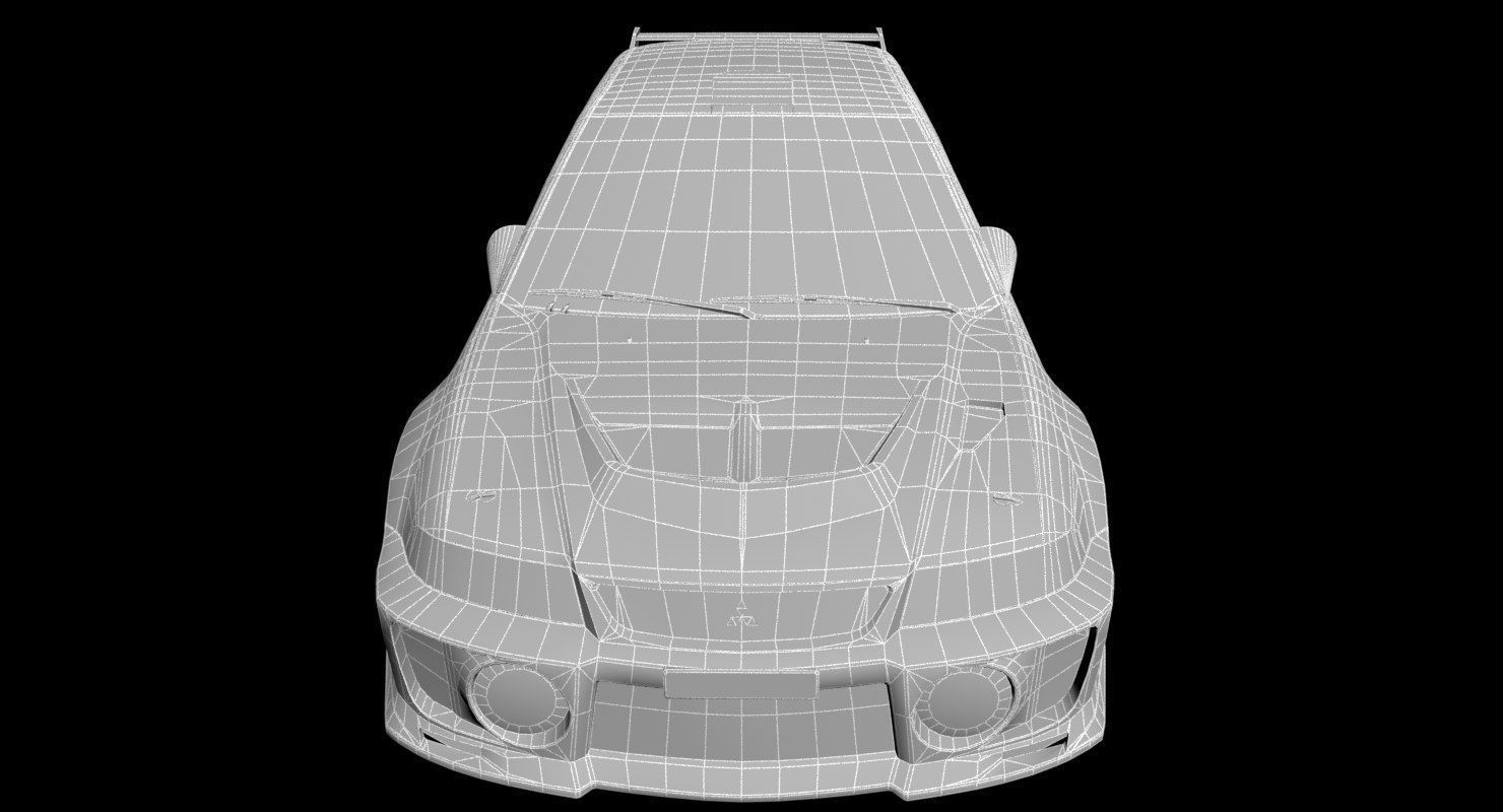 Mitsubishi EVO V 3D model_46