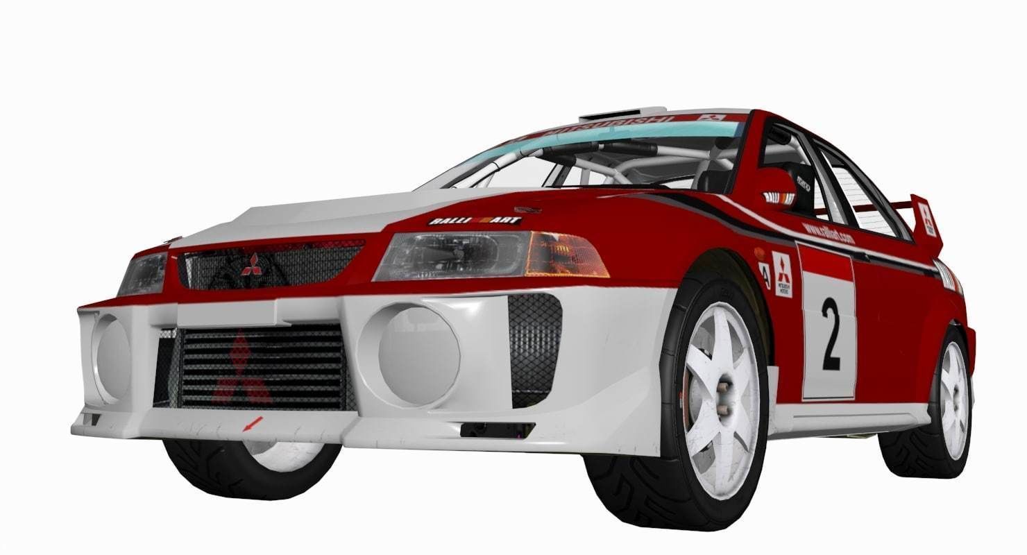 Mitsubishi EVO V 3D model_9