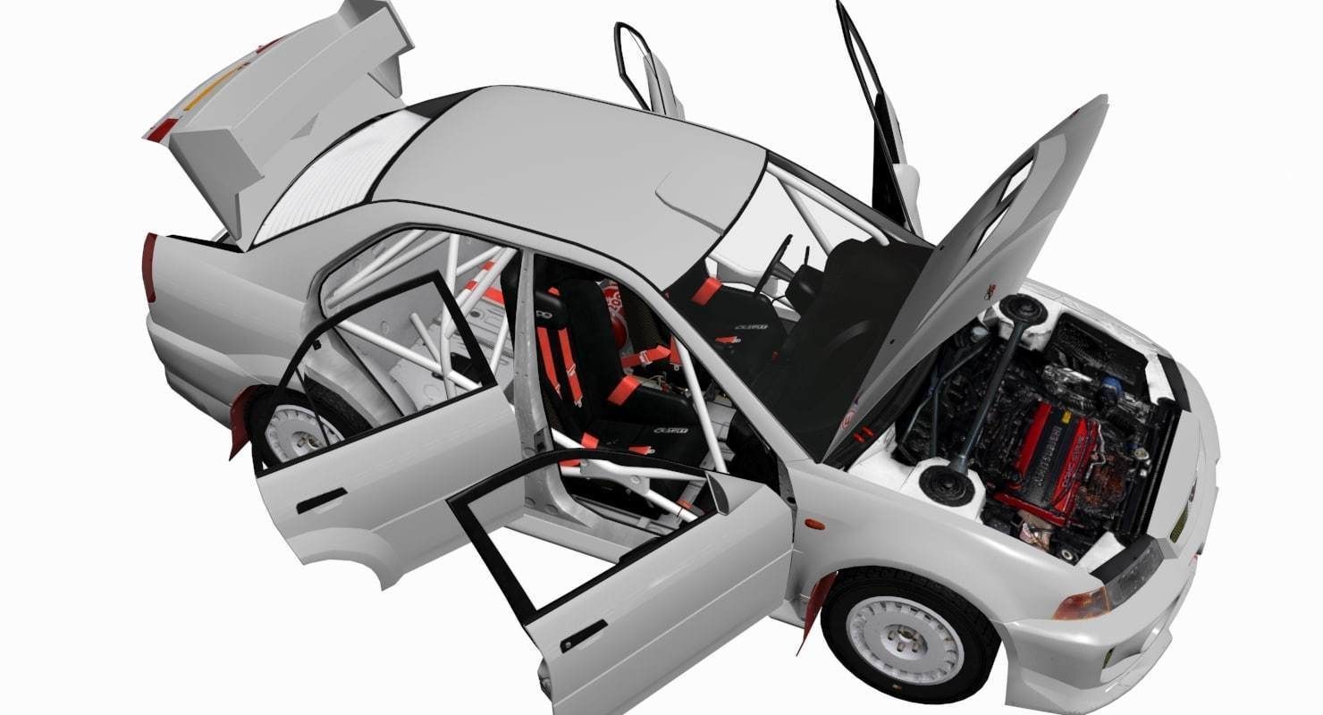 Mitsubishi EVO V 3D model_20