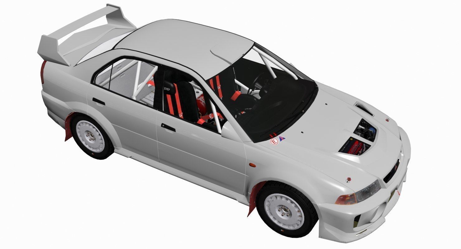 Mitsubishi EVO V 3D model_16