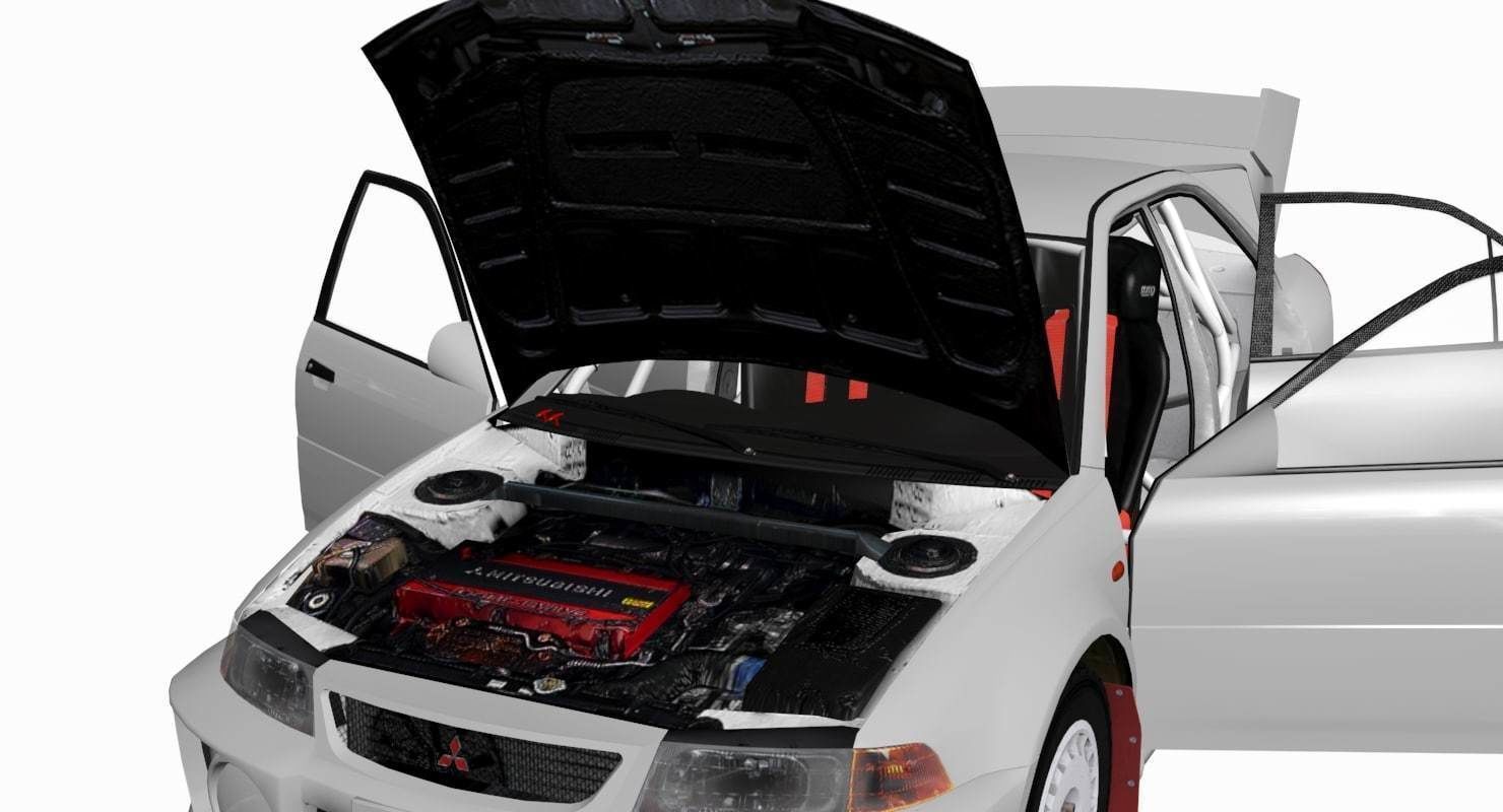 Mitsubishi EVO V 3D model_23