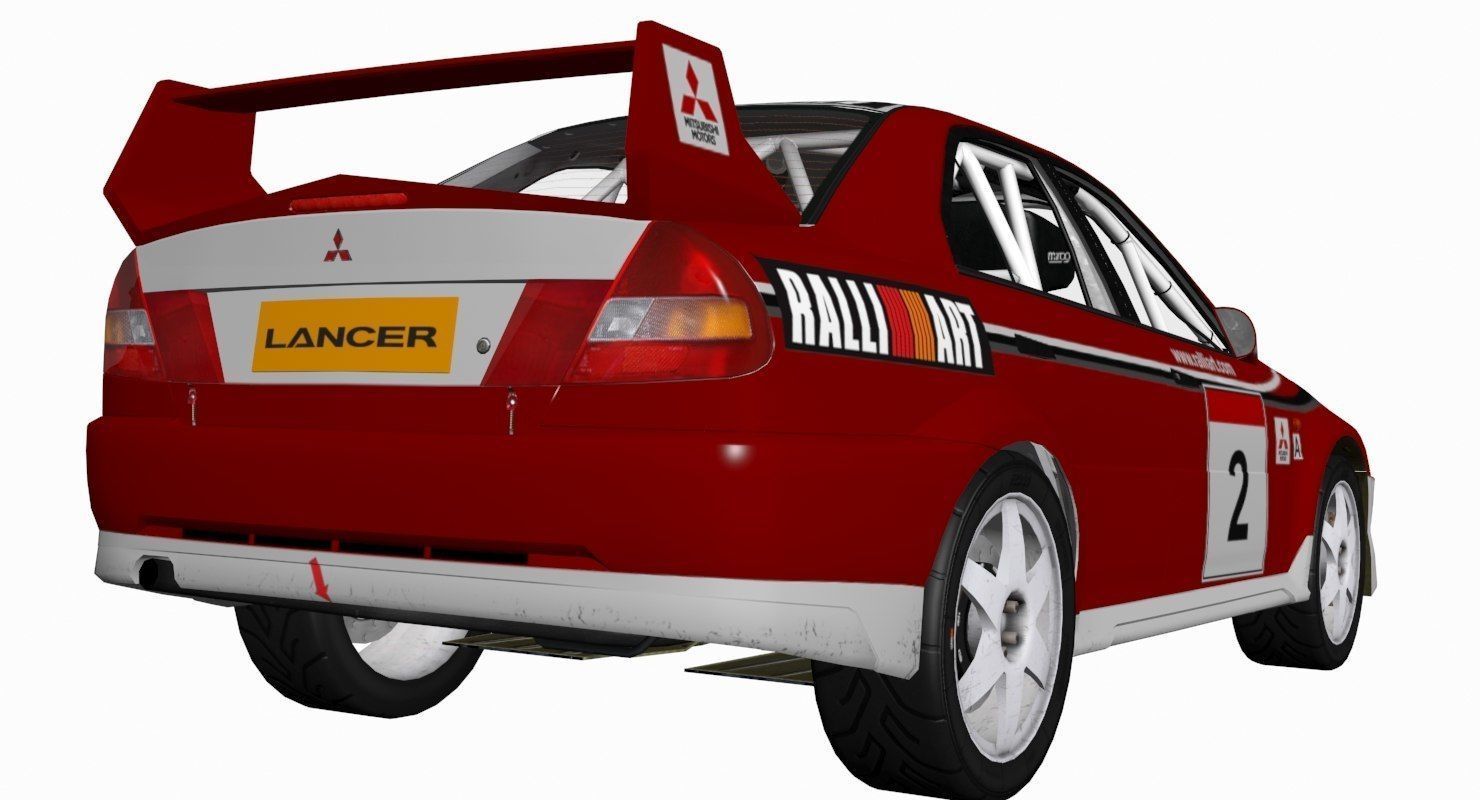 Mitsubishi EVO V 3D model_6