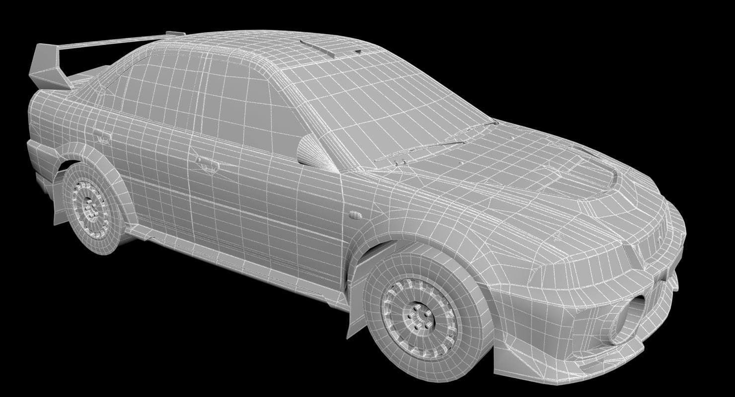 Mitsubishi EVO V 3D model_40