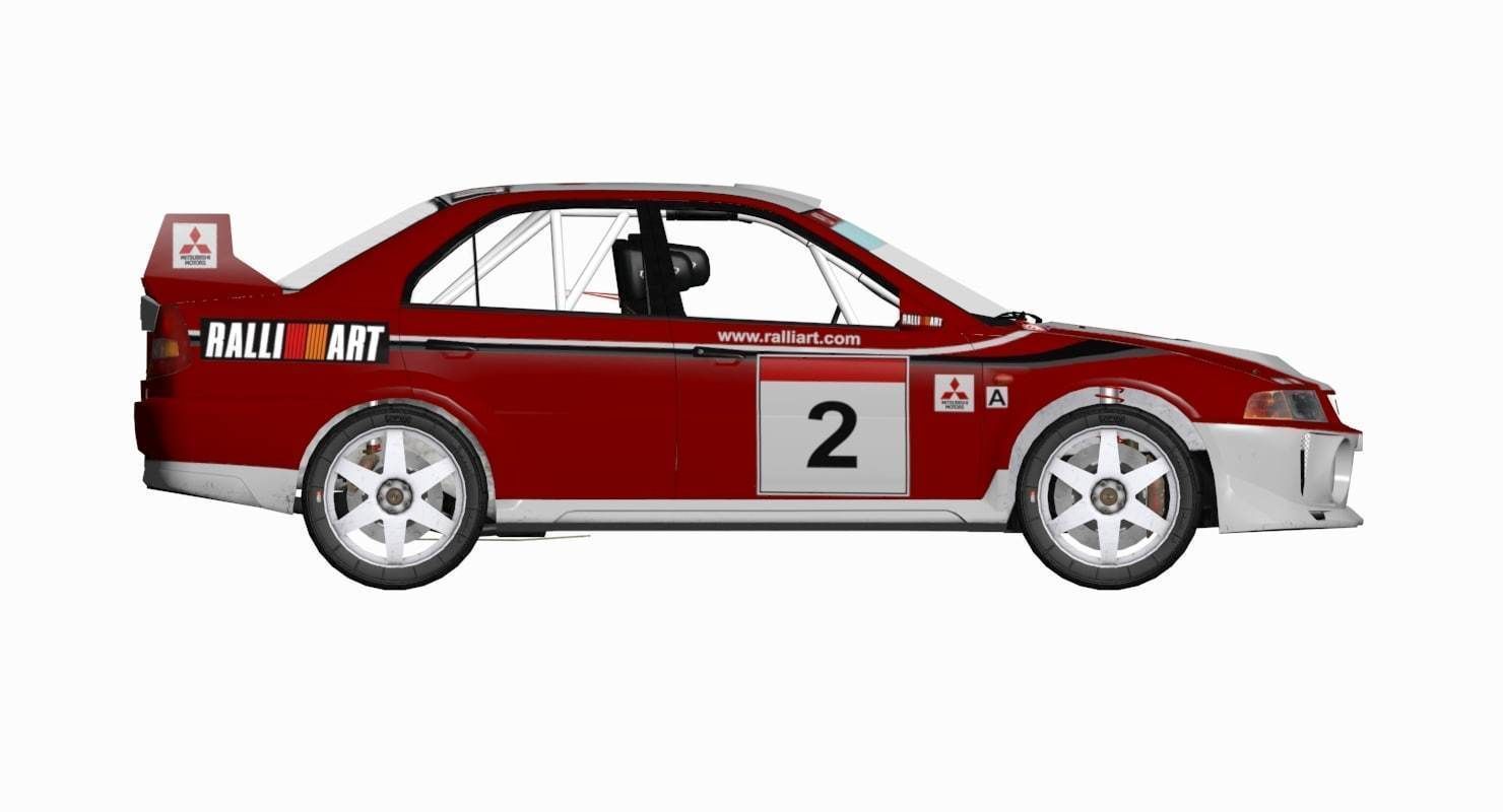 Mitsubishi EVO V 3D model_13