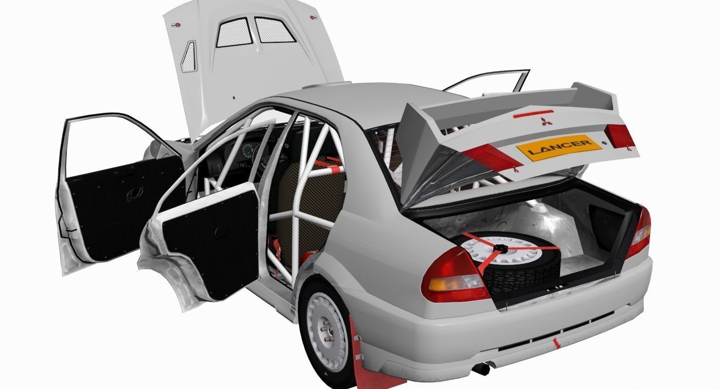 Mitsubishi EVO V 3D model_22