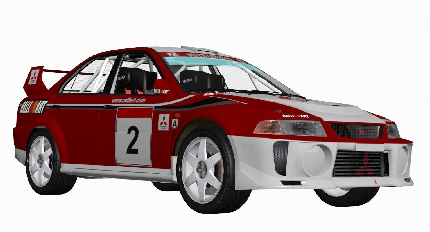 Mitsubishi EVO V 3D model_11