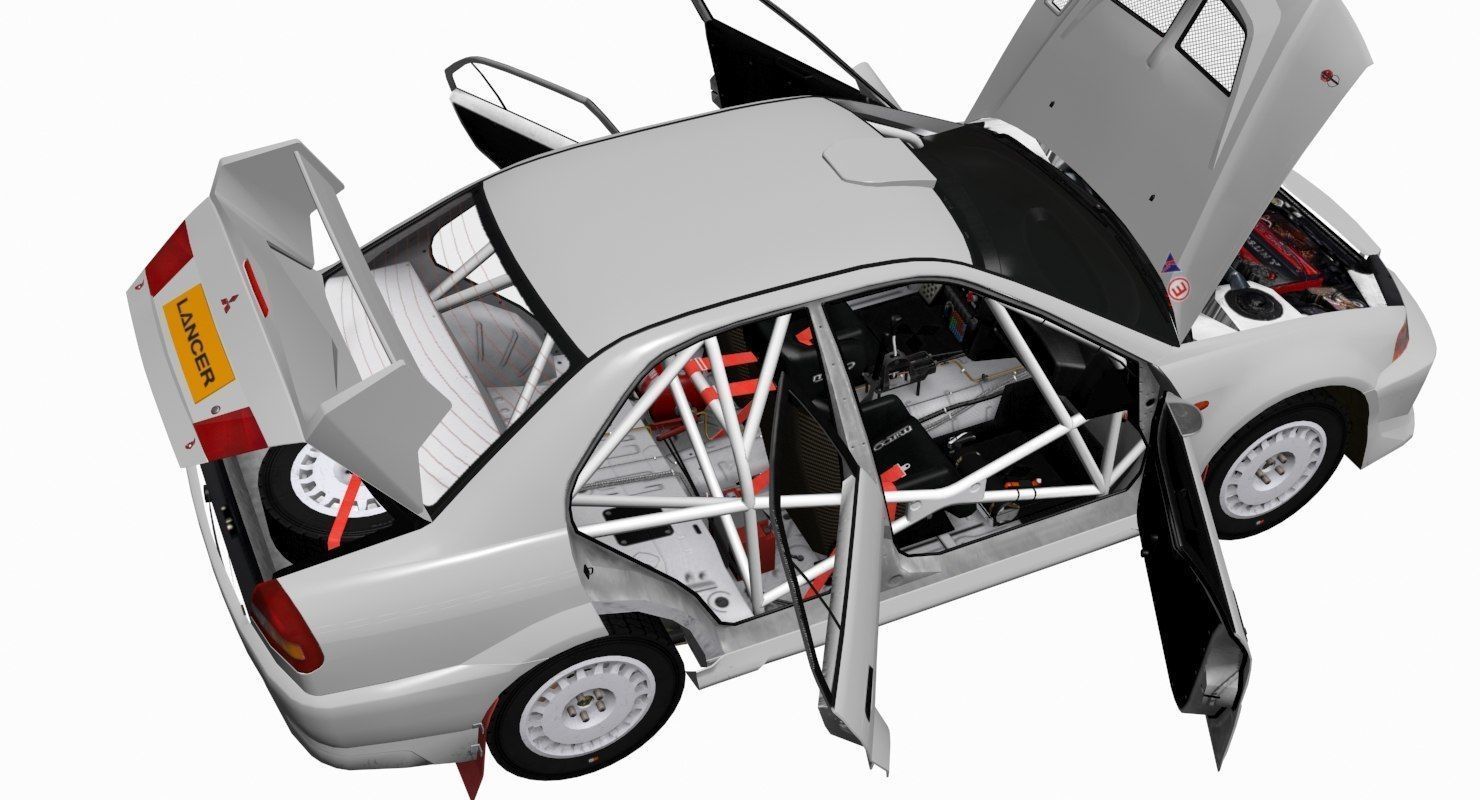 Mitsubishi EVO V 3D model_21