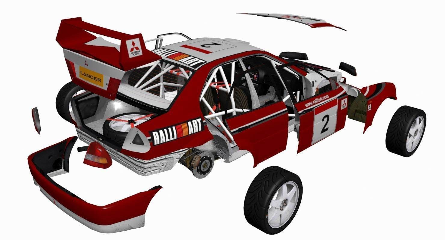 Mitsubishi EVO V 3D model_38