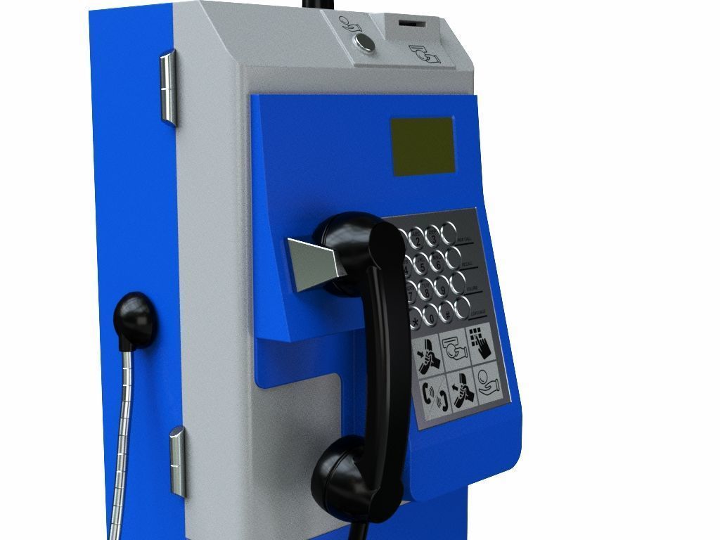 Payphone 3D model_8