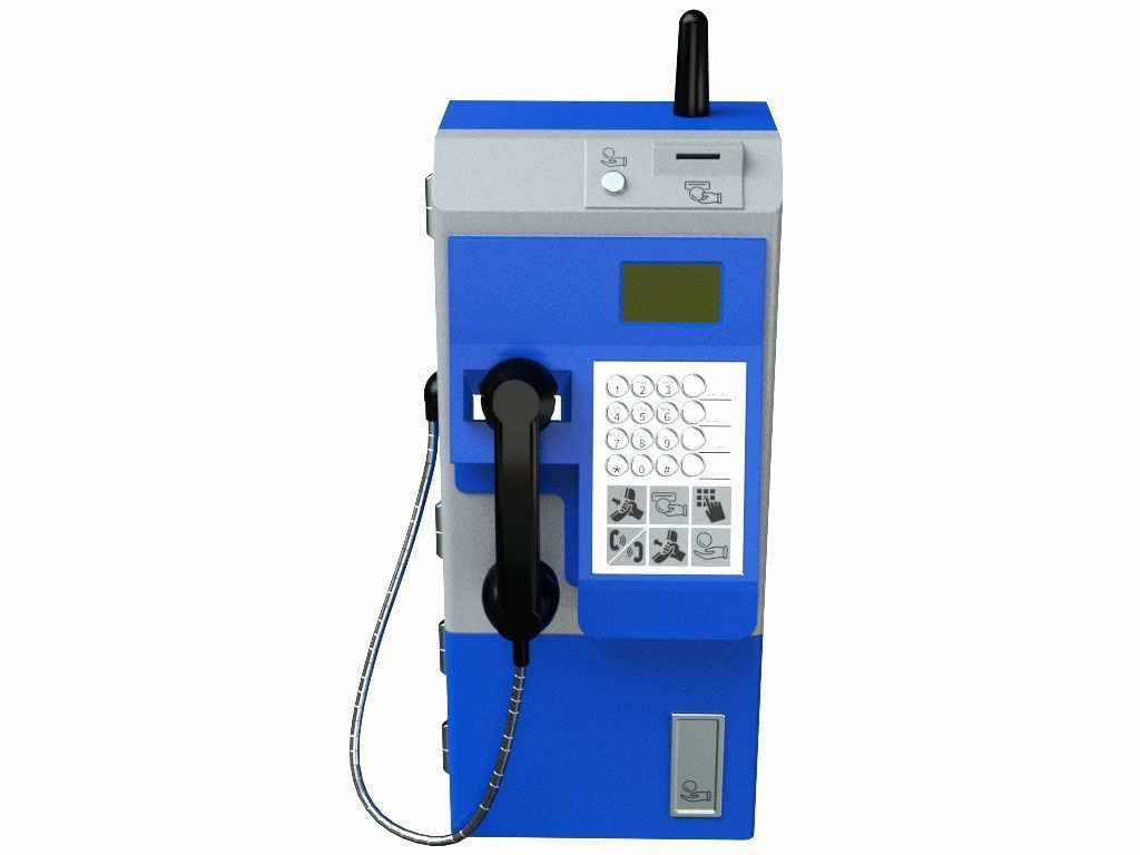 Payphone 3D model_7