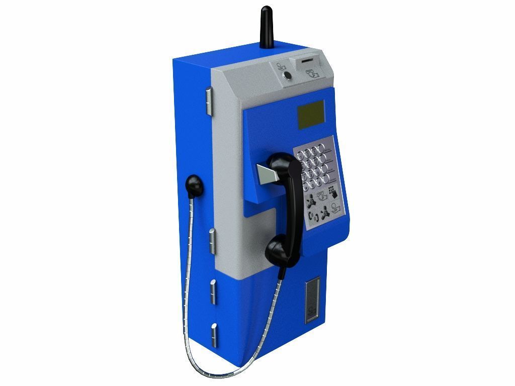 Payphone 3D model_6