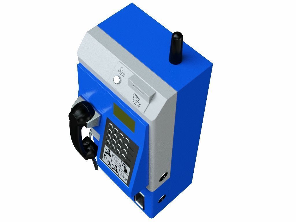 Payphone 3D model_10