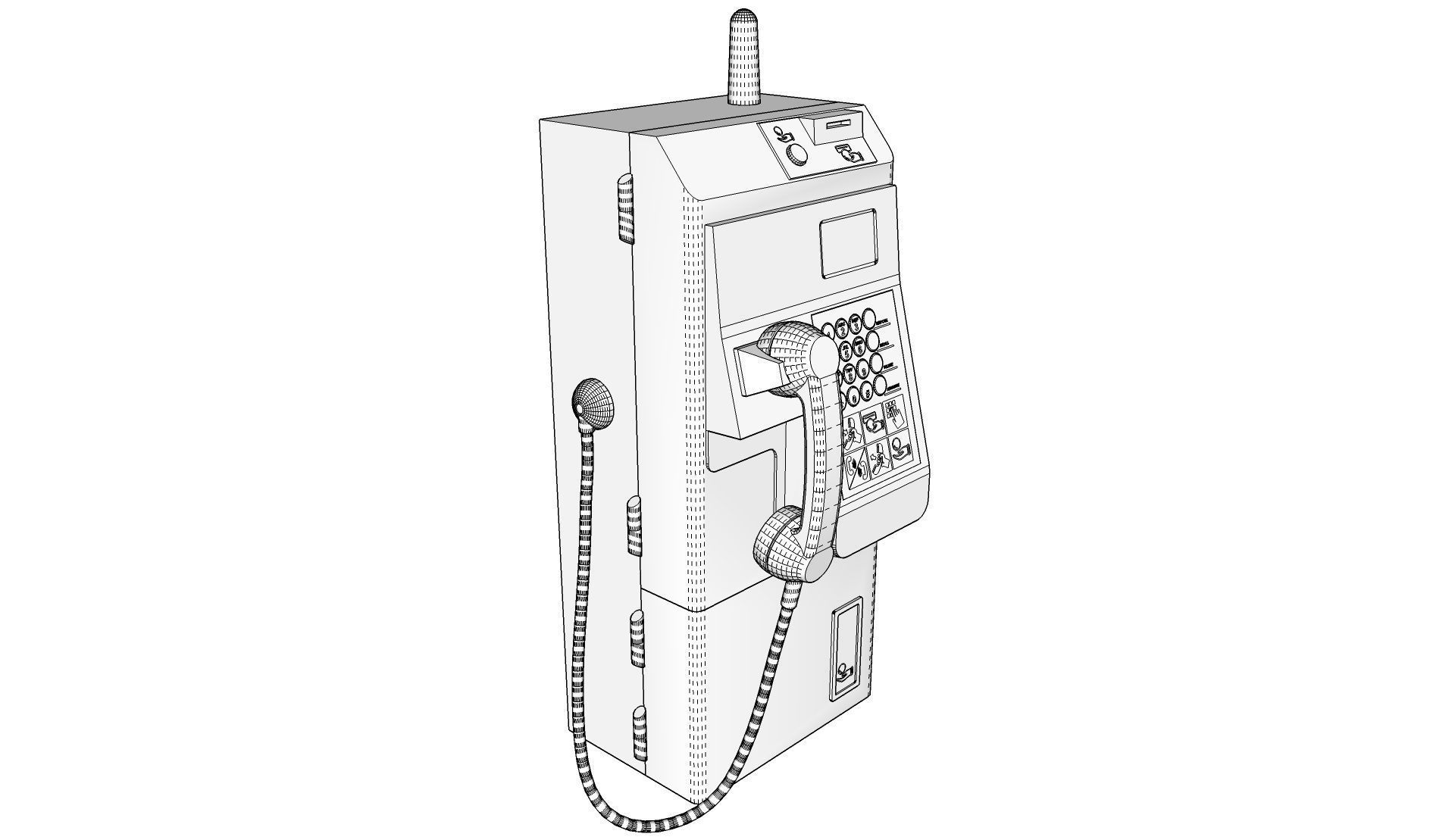 Payphone 3D model_18