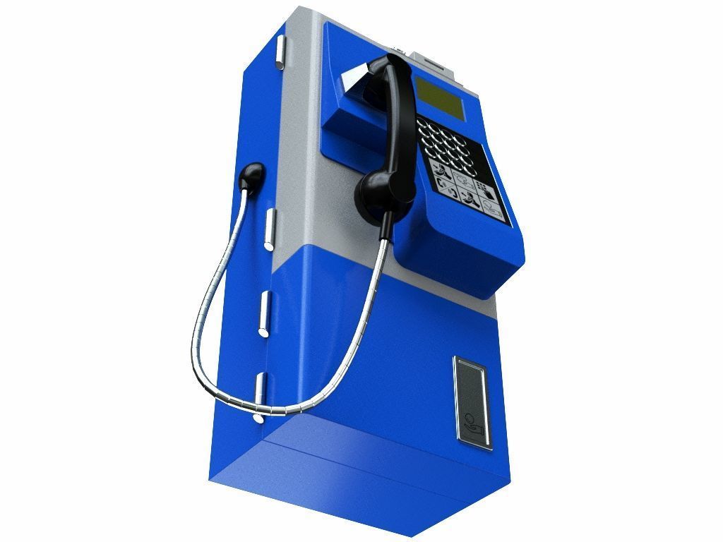 Payphone 3D model_11