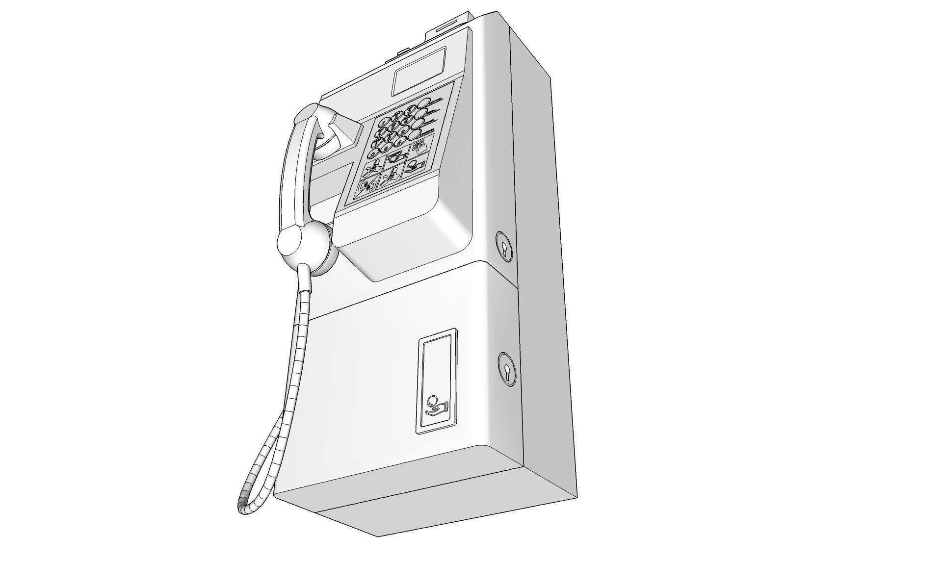 Payphone 3D model_19