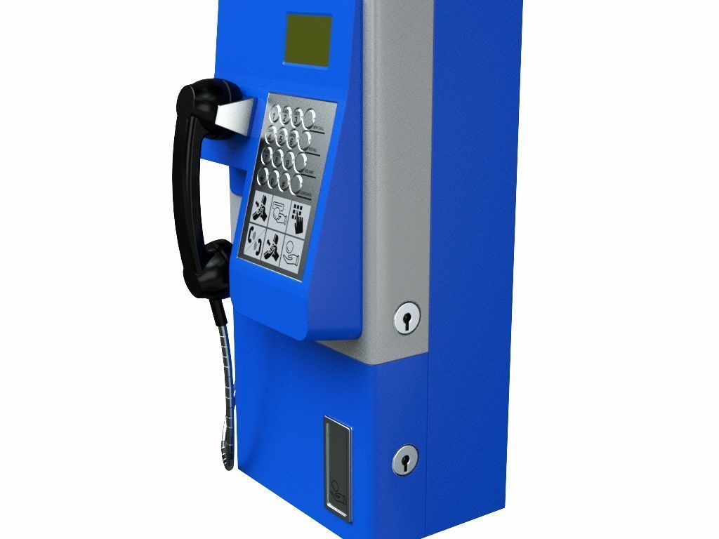 Payphone 3D model_9