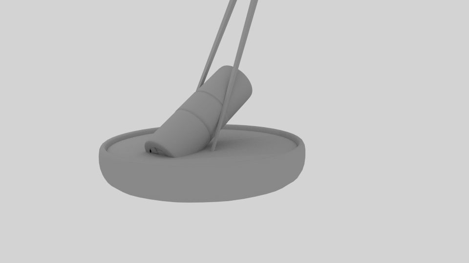 Chopstick Dip Cylinder Nori Sushi Low-poly 3D model_4