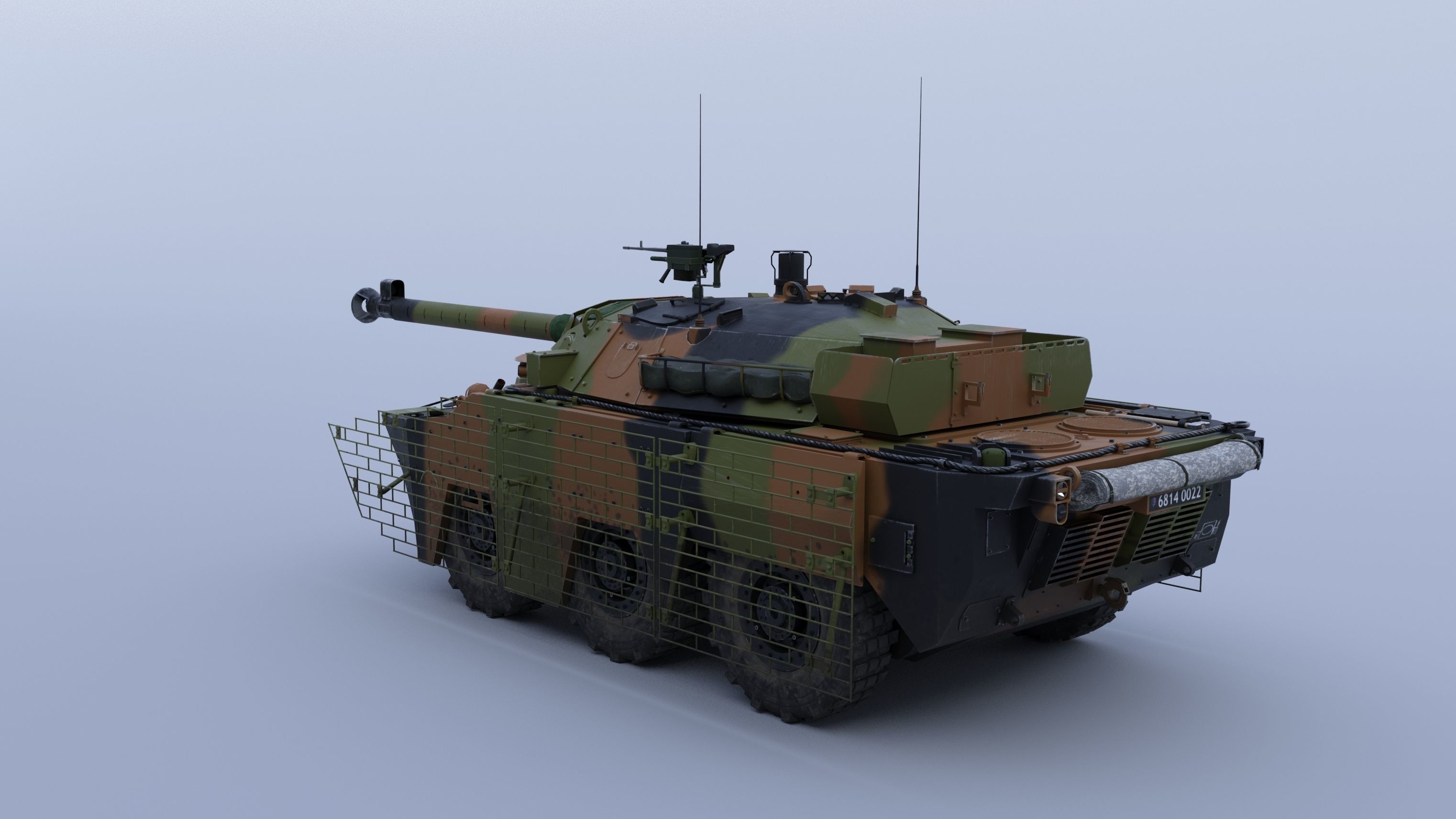 AMX10RCR Low-poly 3D model_3