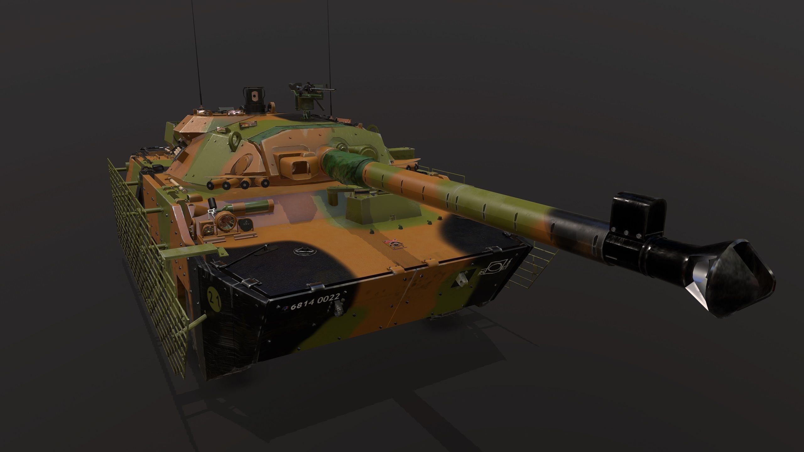 AMX10RCR Low-poly 3D model_6