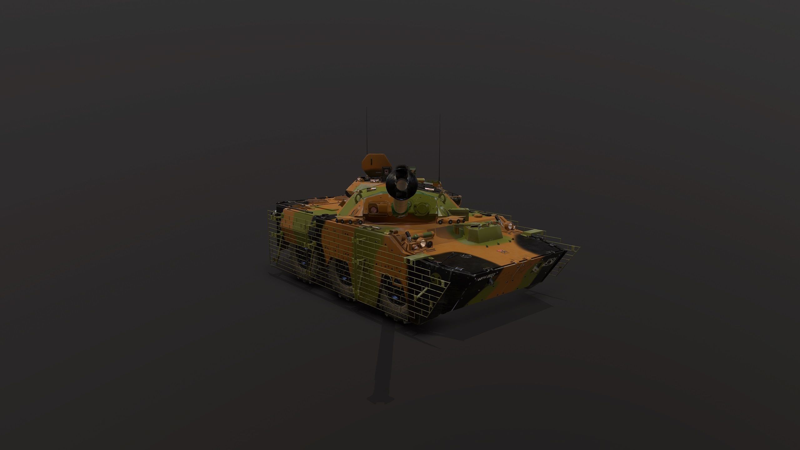 AMX10RCR Low-poly 3D model_10