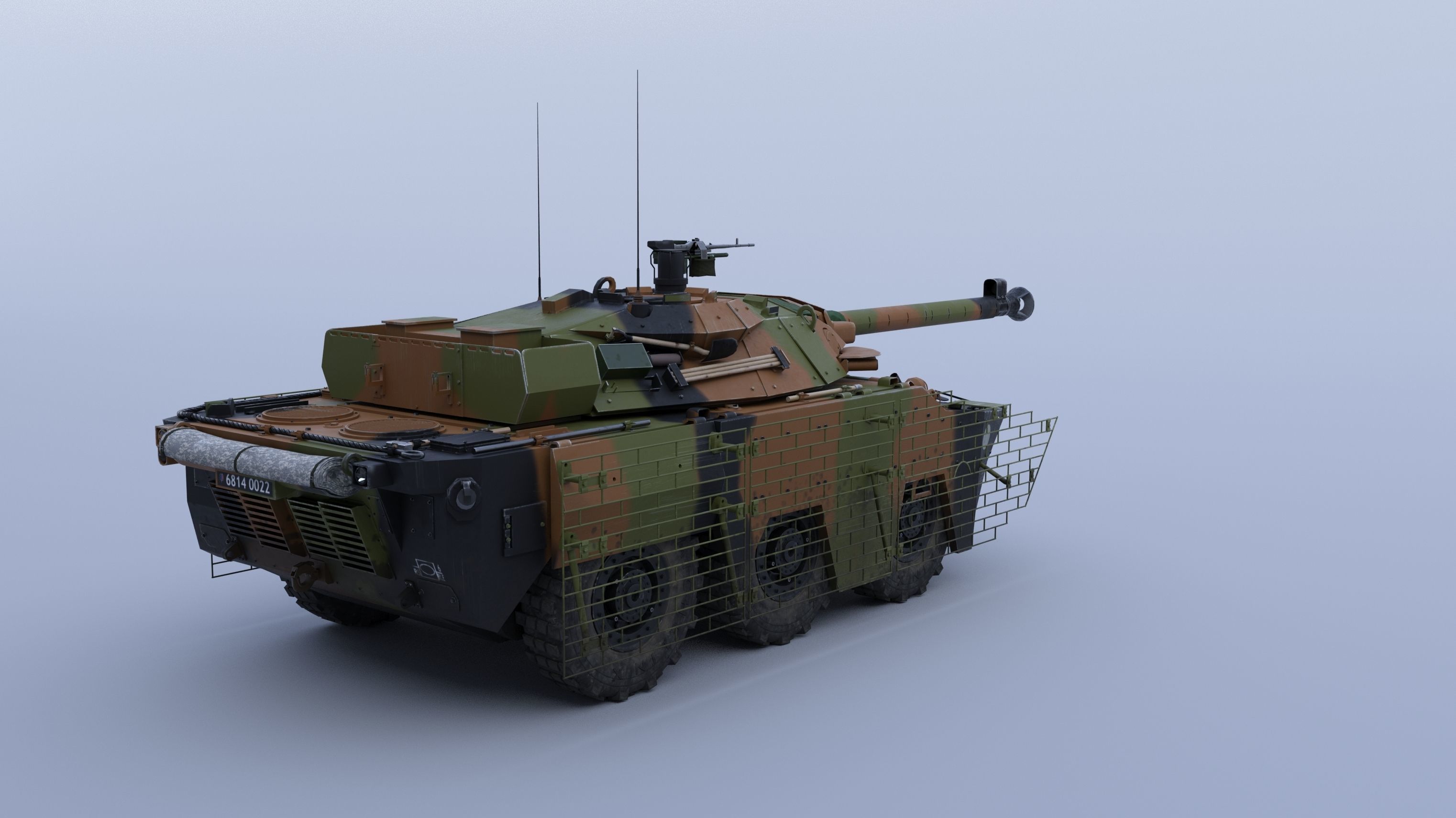 AMX10RCR Low-poly 3D model_5