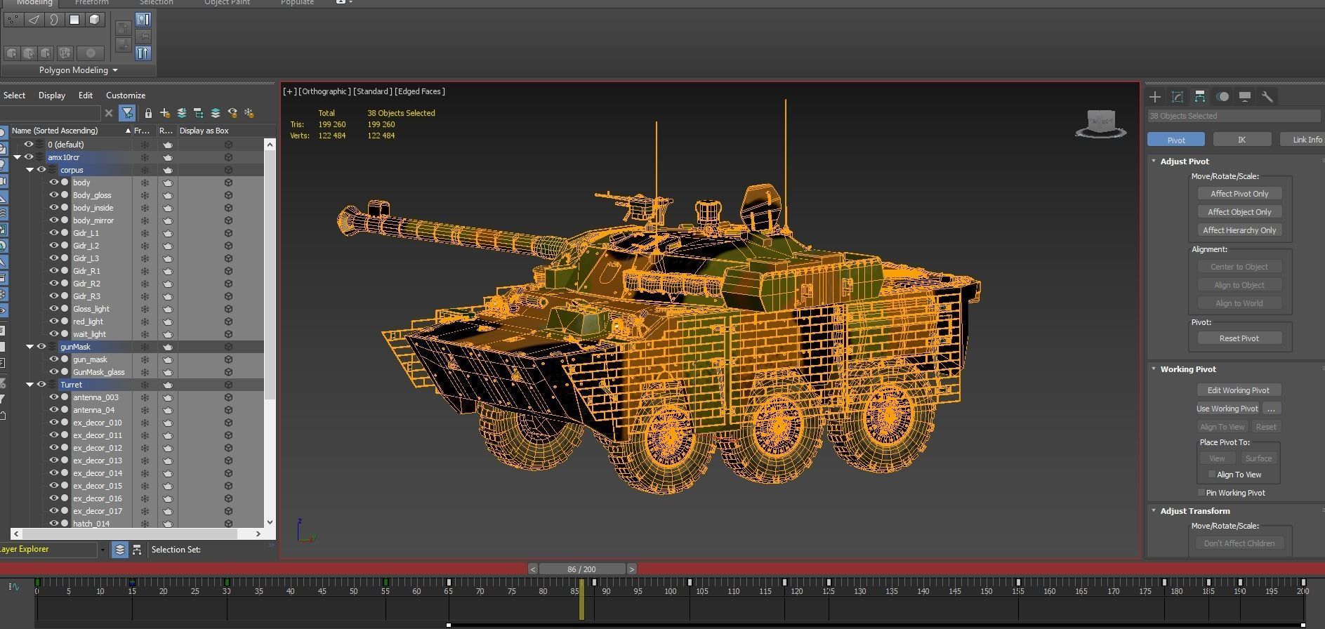 AMX10RCR Low-poly 3D model_16