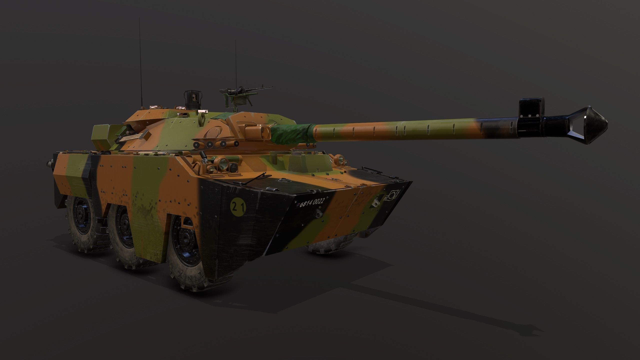 AMX10RCR Low-poly 3D model_12