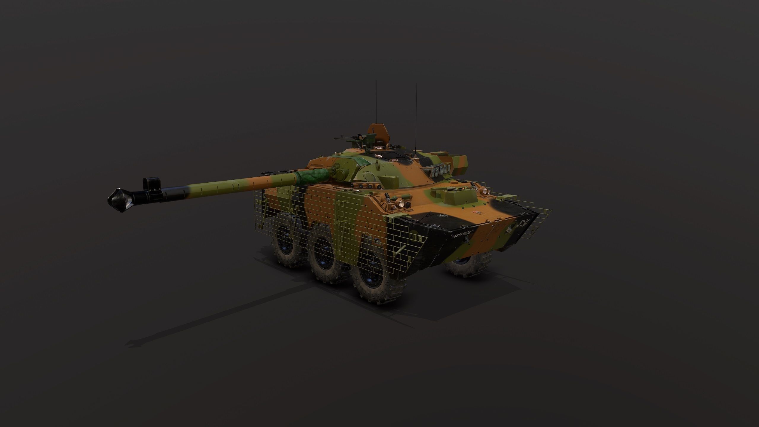 AMX10RCR Low-poly 3D model_11