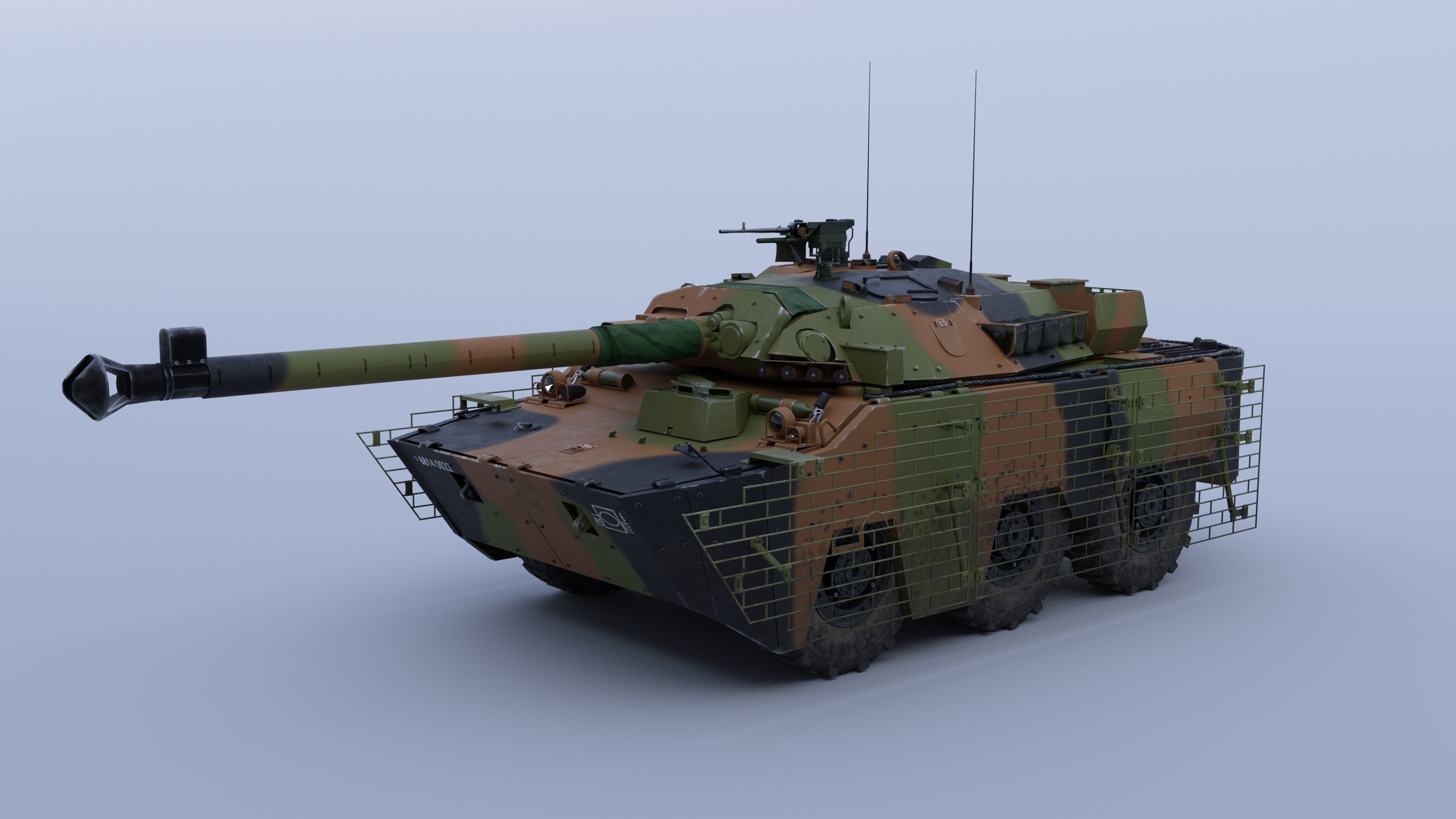 AMX10RCR Low-poly 3D model_0