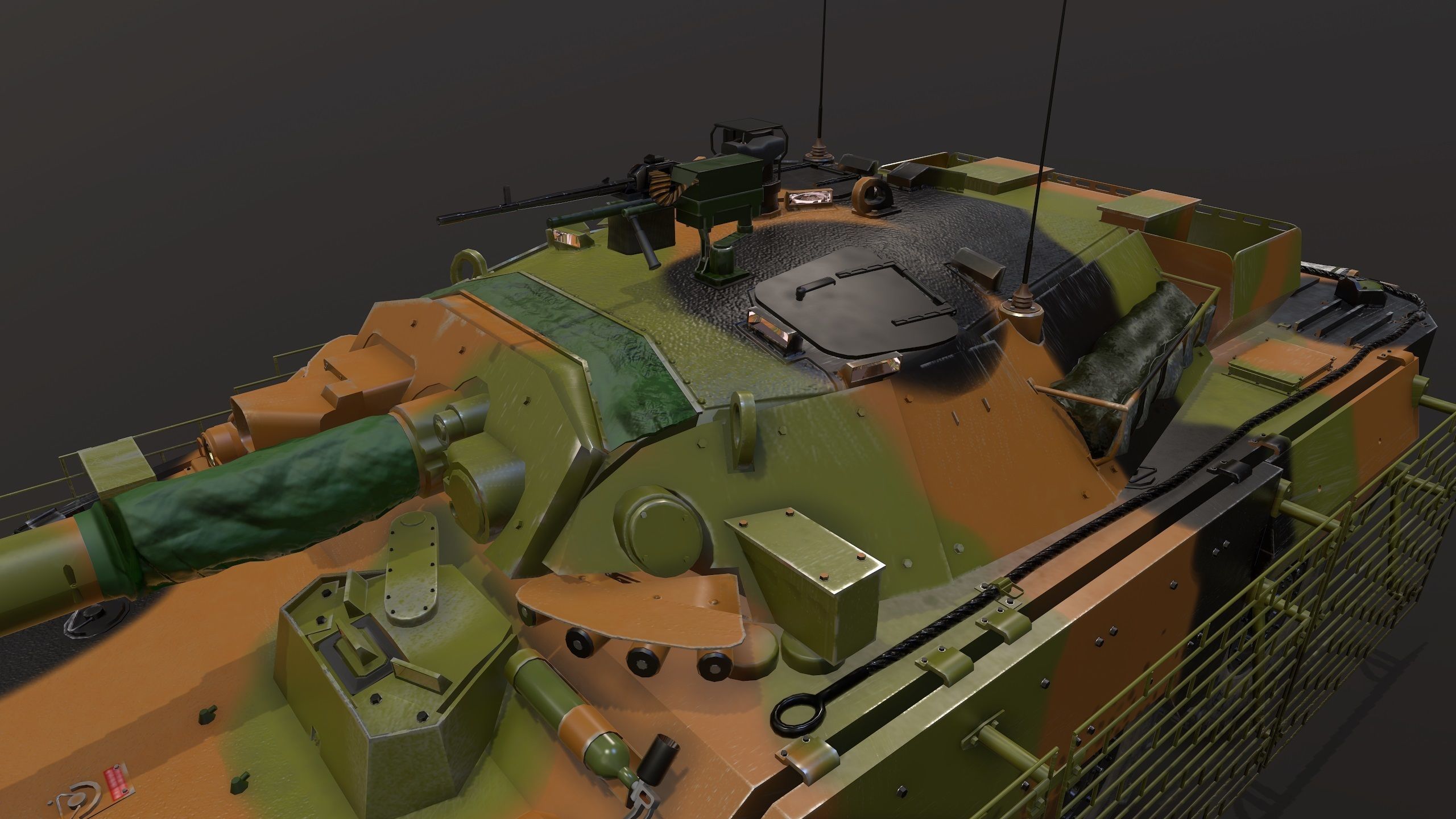 AMX10RCR Low-poly 3D model_9