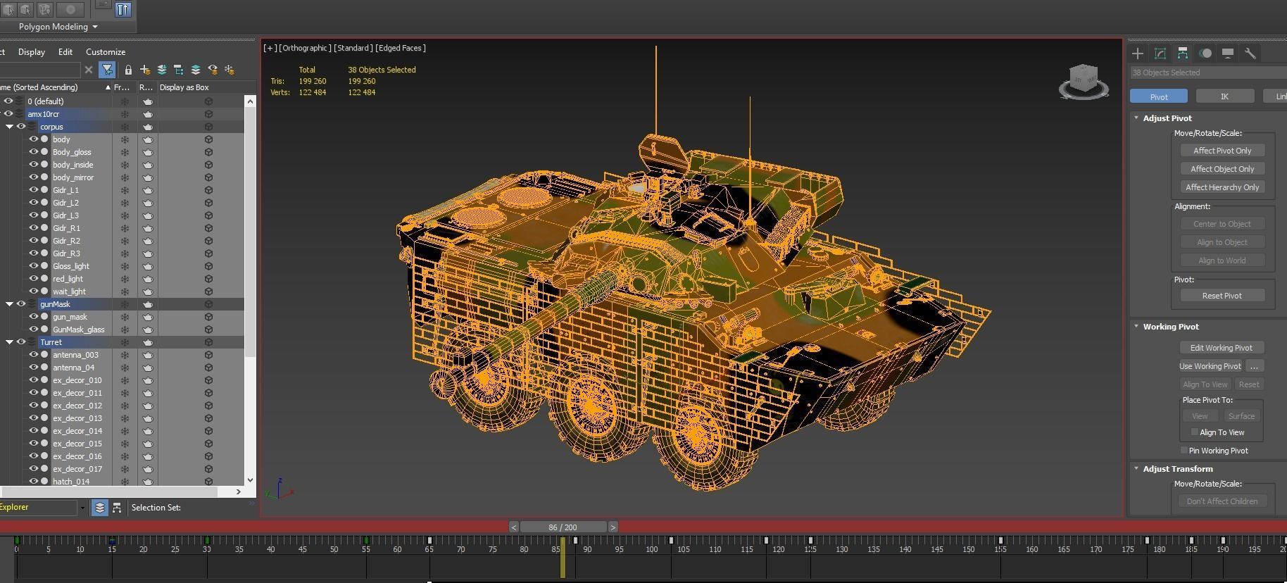 AMX10RCR Low-poly 3D model_15